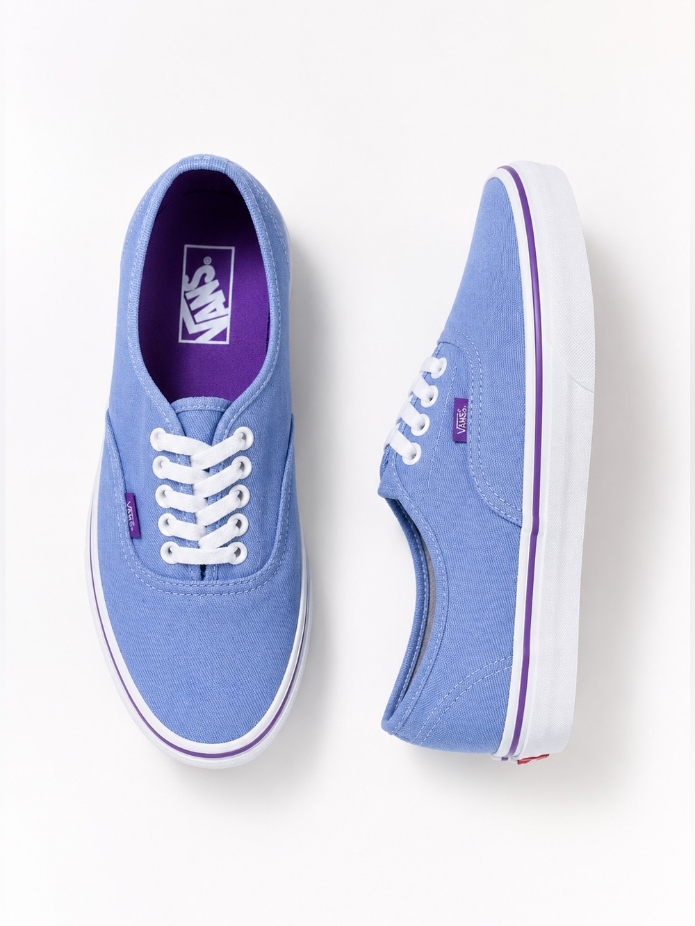NEW VANS periwinkle platform sneaker skater vintage retro lavender canvas